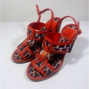 Brand New Tory Burch Florian Heel Sandle